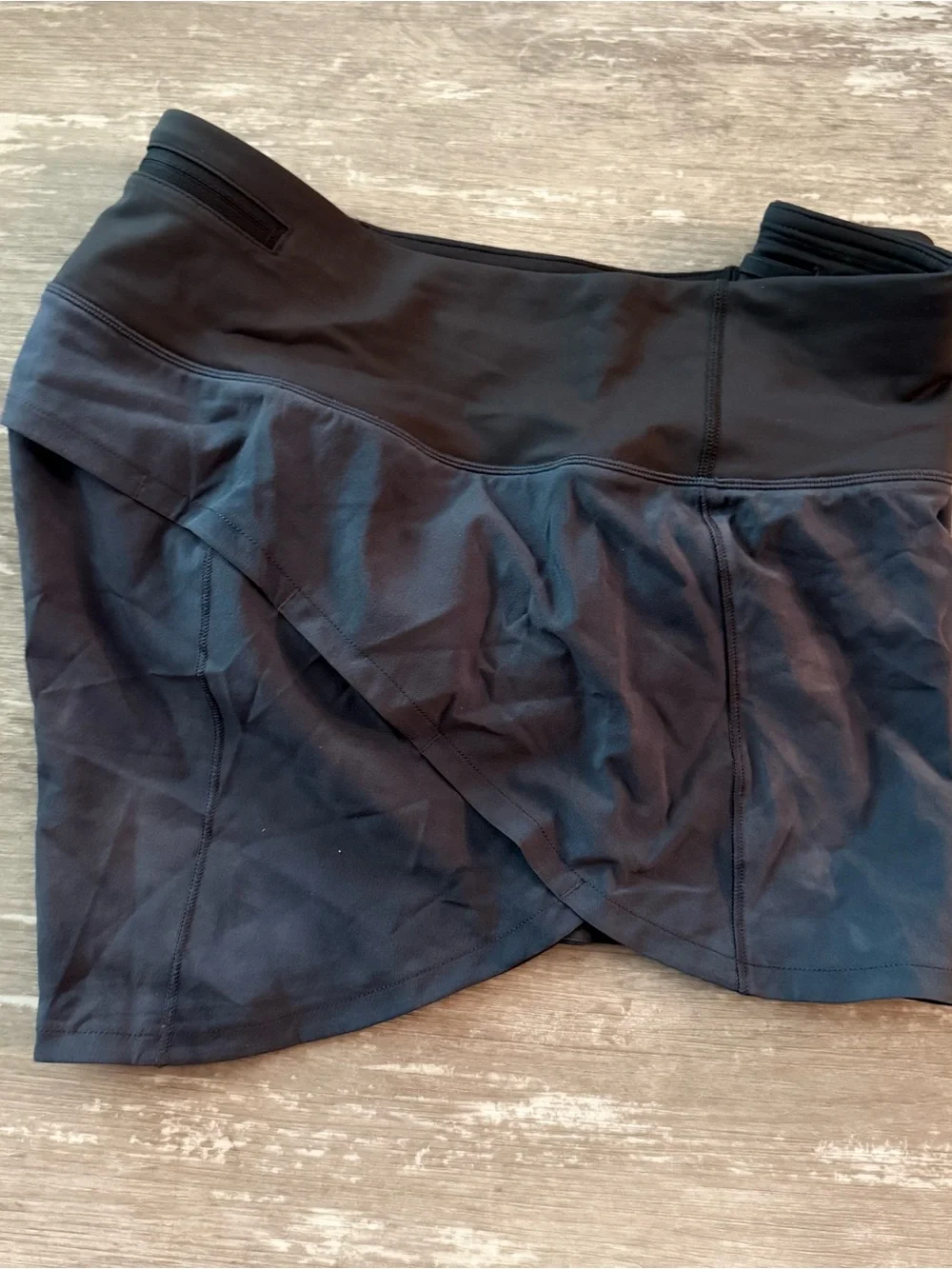 Original Version Lululemon Speed Up MR Shorts 4” NEW Diamond Dye Pitch Grey Sz 8